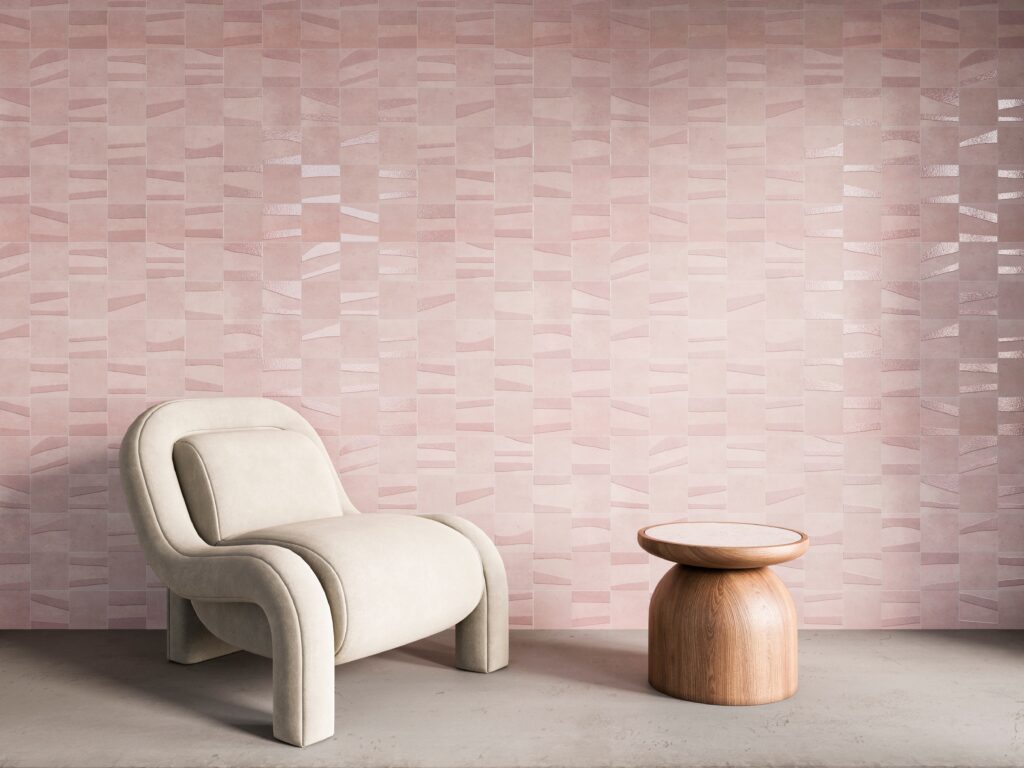 Harmonious ceramic surface with organic texture.